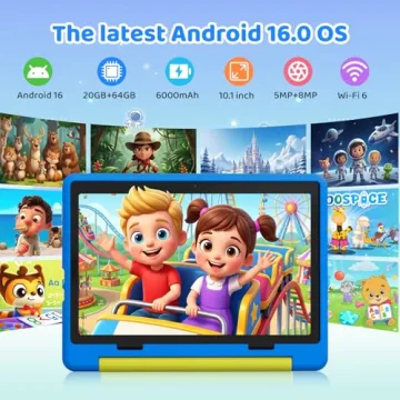 URAO Kids Tablet: 10" Android Tablet for Kids with Case