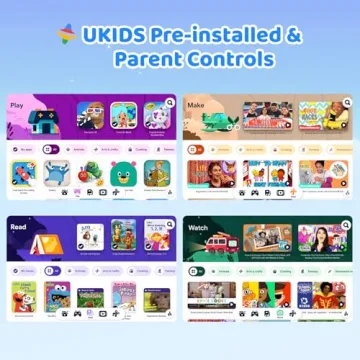 URAO Kids Tablet: 10" Android Tablet for Kids with Case