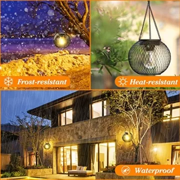 KagoLing Solar Lanterns - Waterproof Outdoor Lighting