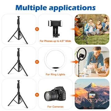 Aureday 12'' Selfie Ring Light with Tripod Stand LED Lighting