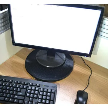 Versatile 360° Rotating Monitor Turntable for Home or Office