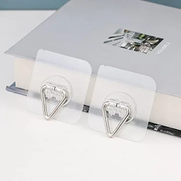 Wall Plate Display Hooks - 20 Pack Invisible Holders