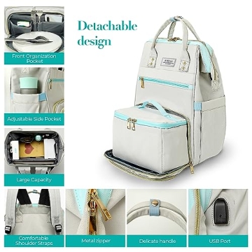 ETRONIK 15.6 Inch Nurse Laptop Backpack with USB