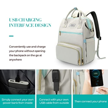 ETRONIK 15.6 Inch Nurse Laptop Backpack with USB