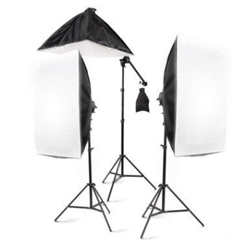 StudioFX 2400 Watt Large Photography Softbox Continuous Photo Lighting Kit