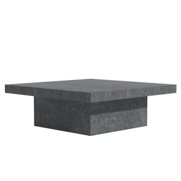 Galano Carmelo Coffee Table - Modern Industrial Center Piece