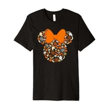 Disney Minnie Mouse Halloween Ghosts Pumpkins Spiders Premium T-Shirt