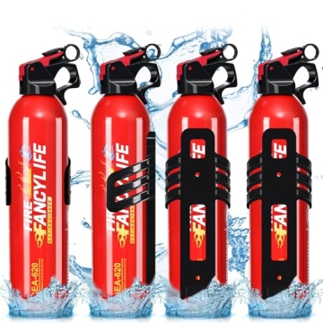 FancyLife Fire Extinguisher for Home Kitchen Car Vehicle, Non-Toxic Water-Based Fire Extinguishers f...