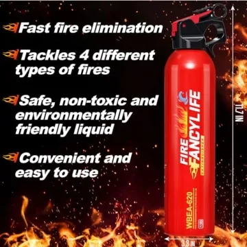 FancyLife Fire Extinguisher - Safe for Home & Car