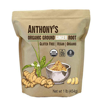 Anthony's Organic Ground Ginger Root, 1 lb, Gluten Free, Non GMO, Keto Friendly