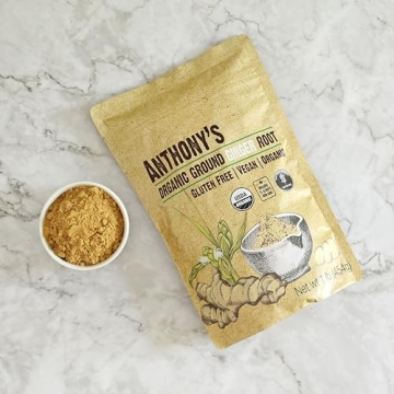 Anthony's Organic Ground Ginger Root Powder for Health and Flavor