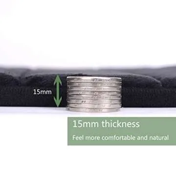 FINDNEW 20"*32" Microfiber Memory Foam Bath Mat with Non-Skid Bottom Non-Slip Quickly Drying Black