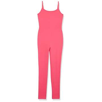 The Drop Women's Jackson Scoop Neck Catsuit, Hot Pink, L