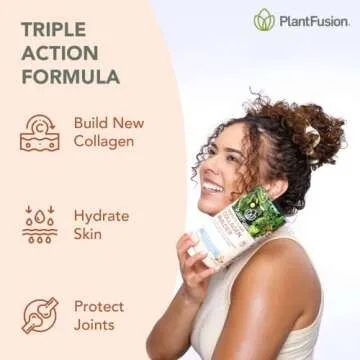PlantFusion Vegan Collagen Powder - Plant Based Collagen Protein for Hair, Skin & Joints - Keto, Glu...