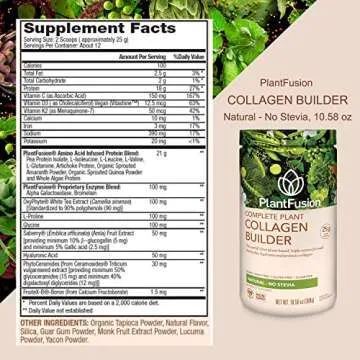 PlantFusion Vegan Collagen Powder - 100% Plant Based Support