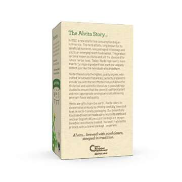 Alvita Organic Dandelion Root Herbal Tea - Premium Quality