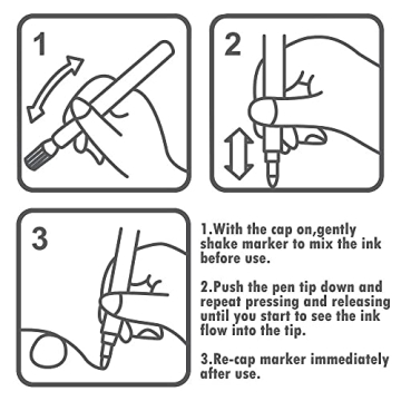 YISAN Glitter Markers: 12 Colors for Creative Crafting