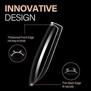 AILLSA Short Square Nail Tips - 504pcs Clear Soft Nail Tips Full Cover Gel Nails Tips Pre-shaped Acrylic for Extensions Easy for Home DIY Nail Salon 12 Sizes