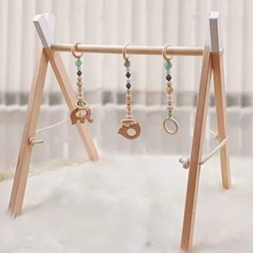 DILIMI Wooden Baby Gym - Adjustable & Stylish Play Decor