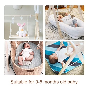 DILIMI Wooden Baby Gym - Adjustable & Stylish Play Decor