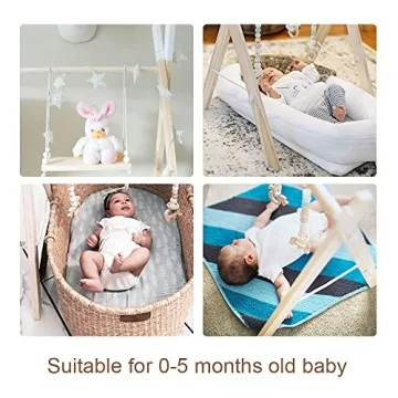 DILIMI Wooden Baby Gym - Adjustable & Stylish Play Decor