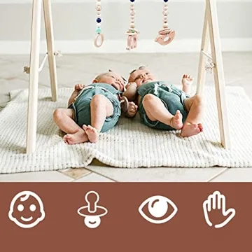 DILIMI Wooden Baby Gym - Adjustable & Stylish Play Decor