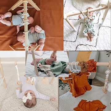 DILIMI Wooden Baby Gym - Adjustable & Stylish Play Decor