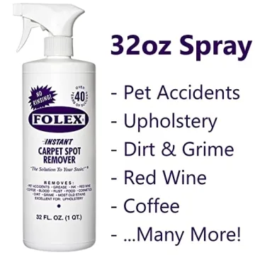 FOLEX Instant Carpet Spot Remover Kit - 2 Bottles + Cloth