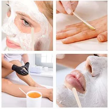 1200Pcs Eyebrow Wax Sticks Wood Waxing Sticks Wax Spatula Applicator for Body Hair Eyebrow Lip Nose Brow Removal