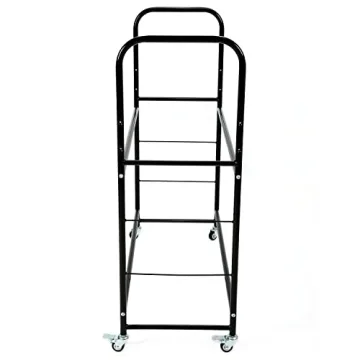 KUAFU Adjustable Steel Rolling Tire Stand with Wheels 8 Tires