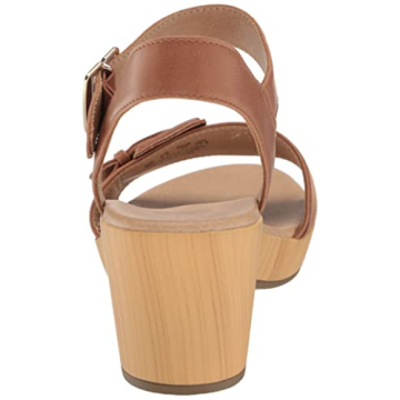 Dr. Scholl's Shoes Womens Felicity Too Block Heel Sandal Honey Brown 11 M