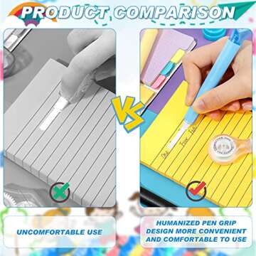 10 Pack Correction Tape Pen Correctional Tape Ink Corrector Tape Correction Tape Eraser for School Office Supplies, 0.2 x 236 Inch