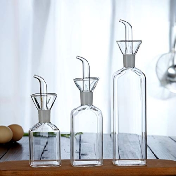 Elegant Glass Olive Oil Dispenser for Kitchen and BBQ