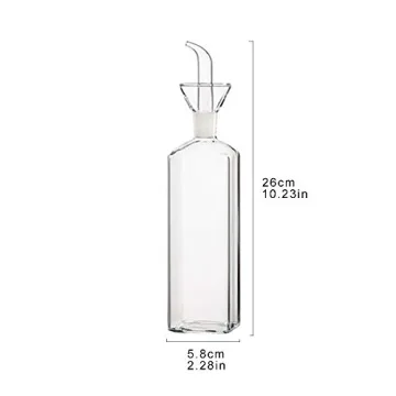 Elegant Glass Olive Oil Dispenser for Kitchen and BBQ