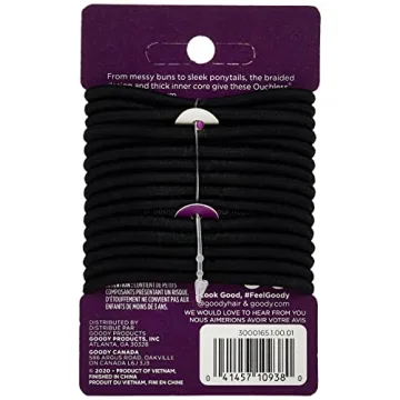 Goody Ouchless Braided Elastics - 15 Count Black