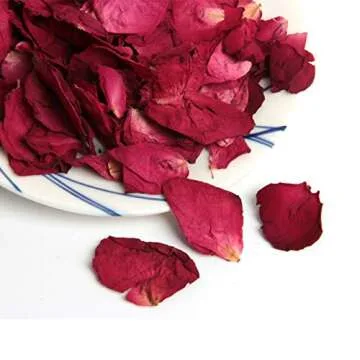 YalansmaiP Dried Rose Petals for Weddings and Crafts - 150g