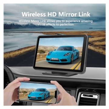 Wireless CarPlay Android Auto 7 Inch Touch Screen Car Stereo