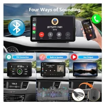 Wireless CarPlay Android Auto 7 Inch Touch Screen Car Stereo