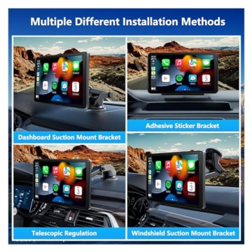 Wireless CarPlay Android Auto 7 Inch Touch Screen Car Stereo