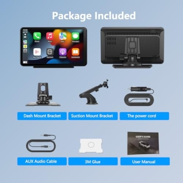 Wireless CarPlay Android Auto 7 Inch Touch Screen Car Stereo