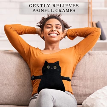 Microwave Heating Pad for Pain Relief - Black Cat