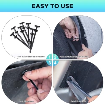 Durable 200Pcs Nylon Universal Cable Tie Buckle for All