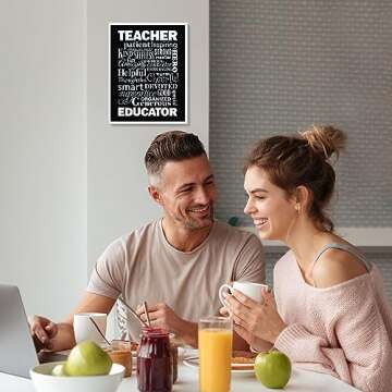 The Perfect Teacher Inspirational Home Decor Quotes, Quote Wall Decor, Religious Wall Decor, Wall Art for Living Room, Decorations for Home, Wall Art Scripture, Home Decorations, Unframed - 8x10