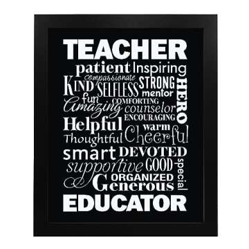 The Perfect Teacher Inspirational Home Decor Quotes, Quote Wall Decor, Religious Wall Decor, Wall Art for Living Room, Decorations for Home, Wall Art Scripture, Home Decorations, Unframed - 8x10