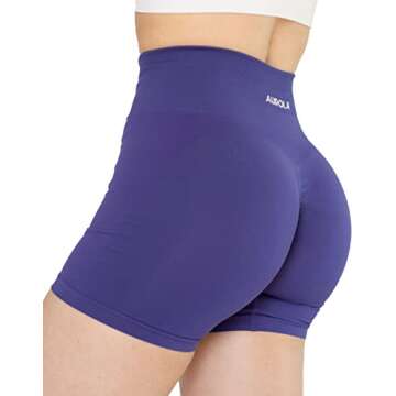AUROLA Intensify Workout Shorts for Women Seamless Scrunch Short Gym Yoga Running Sport Active Exerc...