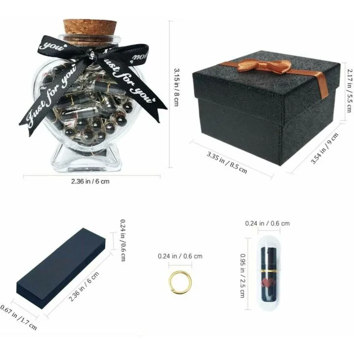Capsule Letters Message in a Bottle Love Gift Kit