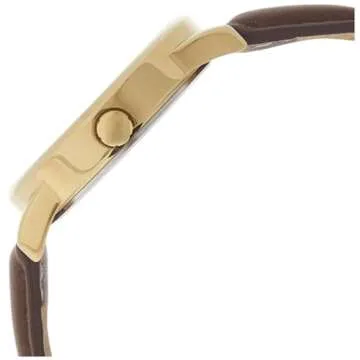 Timex Men's TW2P75800 Easy Reader 38mm Brown/Gold-Tone/Cream Leather Strap Watch