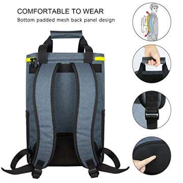 Hap Tim Backpack Cooler Insulated Leak-Proof Cooler Backpack Large Capacity 30 Cans Soft Cooler Bag ...