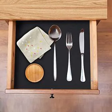 Non-Adhesive Waterproof Kitchen Shelf Liners for Drawers