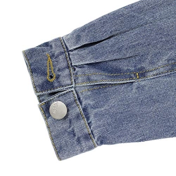 WELAKEN Unicorn Jean Jacket for Girls Kids & Toddler with Sparkly Sleeve, Girls' Spring Outfit Denim Jackets Outerwear